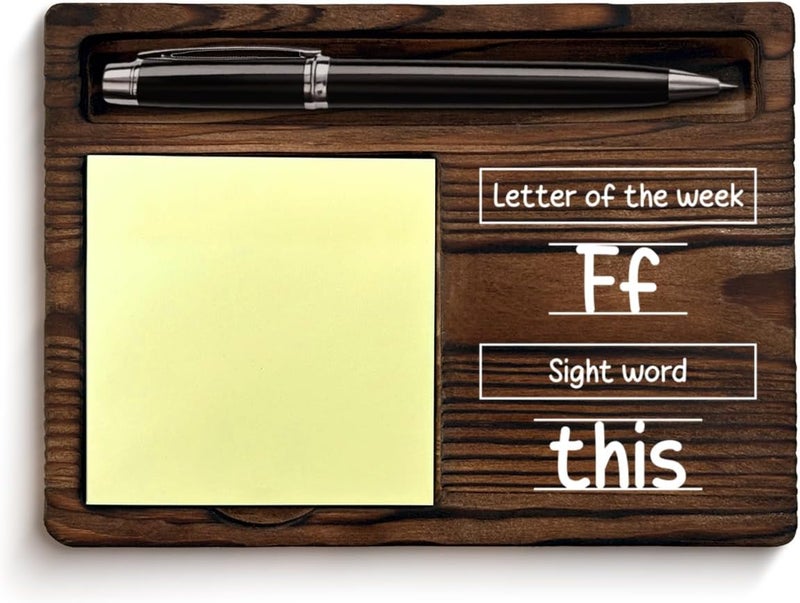 YGBF Funny Teacher Gifts for Women Men, Back to School Present from Students, Teacher Gifts Sticky Note Holder Classroom Office Decor - Image 1